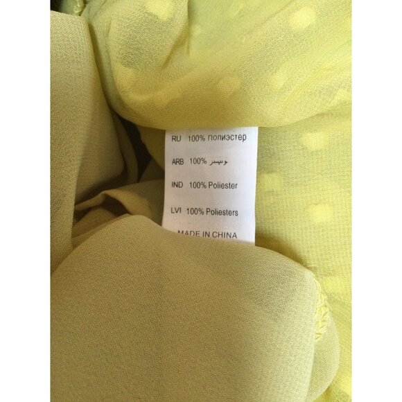 Spool No.72 Brach Brach Floral Embroidered Clip-Dot Lace Ruffle Blouse Top Small - Picture 9 of 9